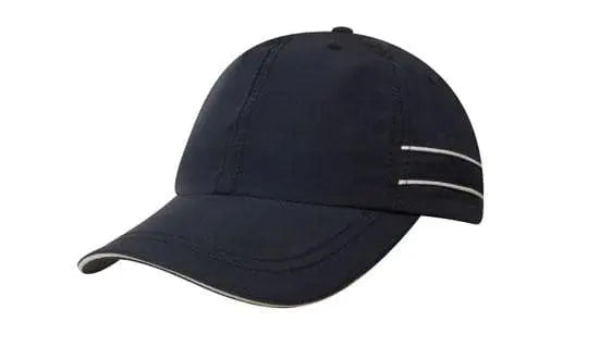 Headwear Microfibre Cap W/piping & Sandwich X12 - 4077 Metro Workwear.